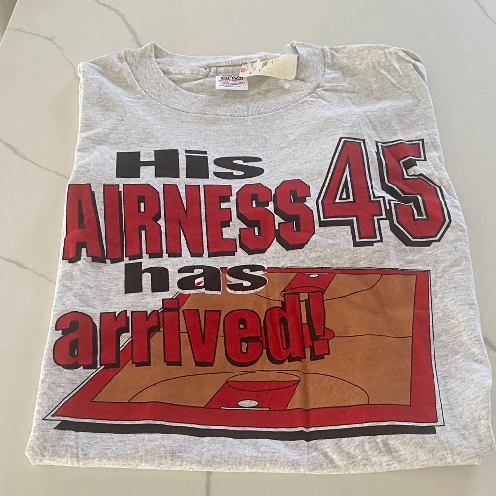 Anvil Gray T-Shirt with Red Accents